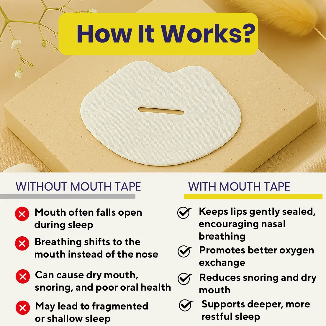 Brightr Mouth Tape for better Nasal Breathing Brightr® Sleep