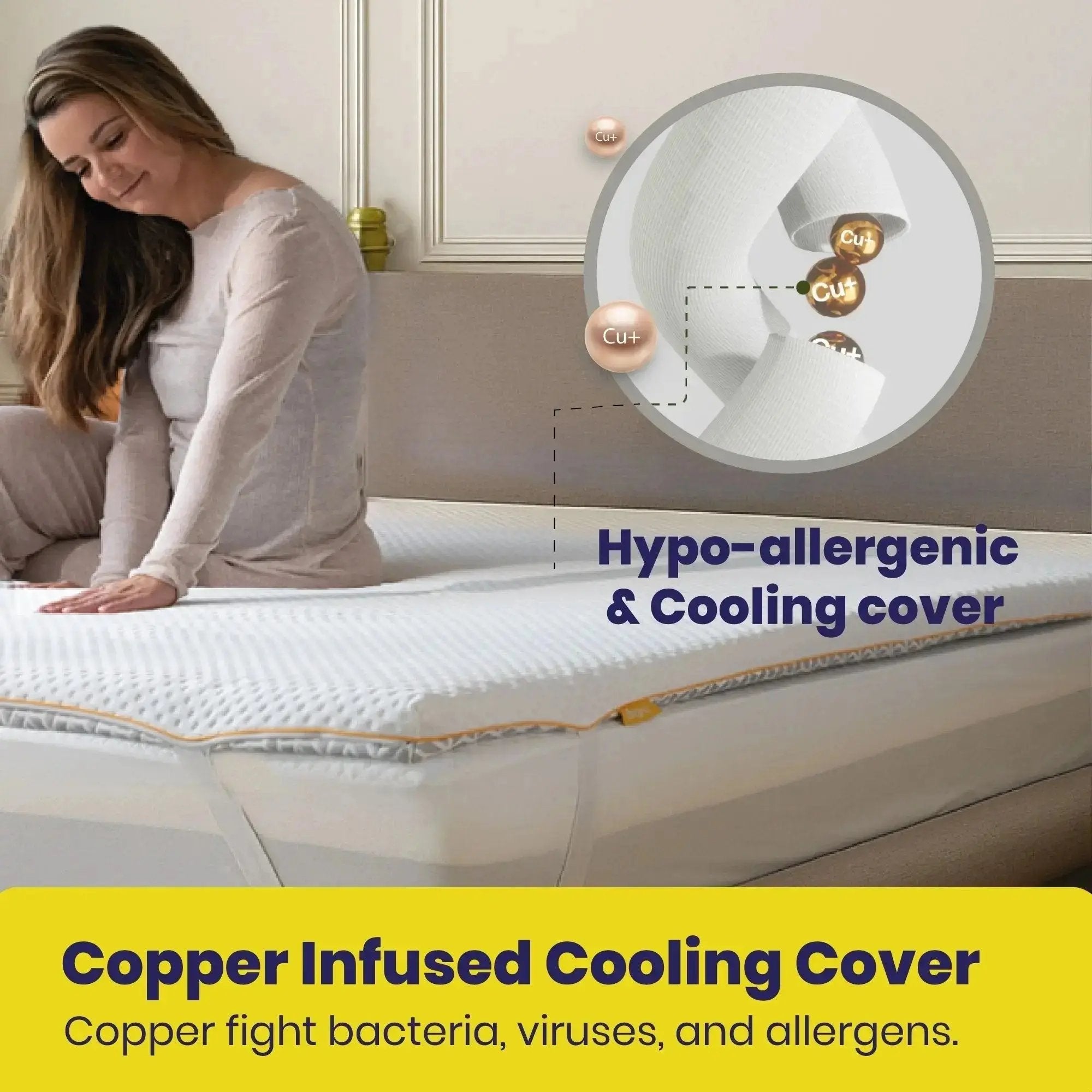 Brightr Aurora Best Memory Foam Mattress topper