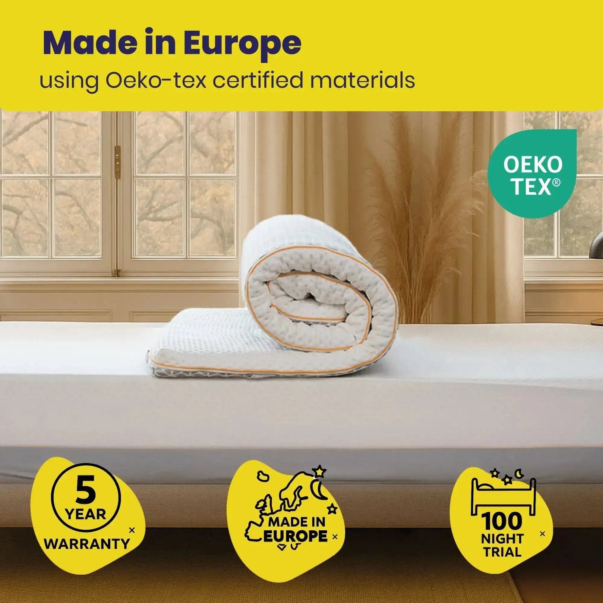 Brightr Aurora Best Memory Foam Mattress topper