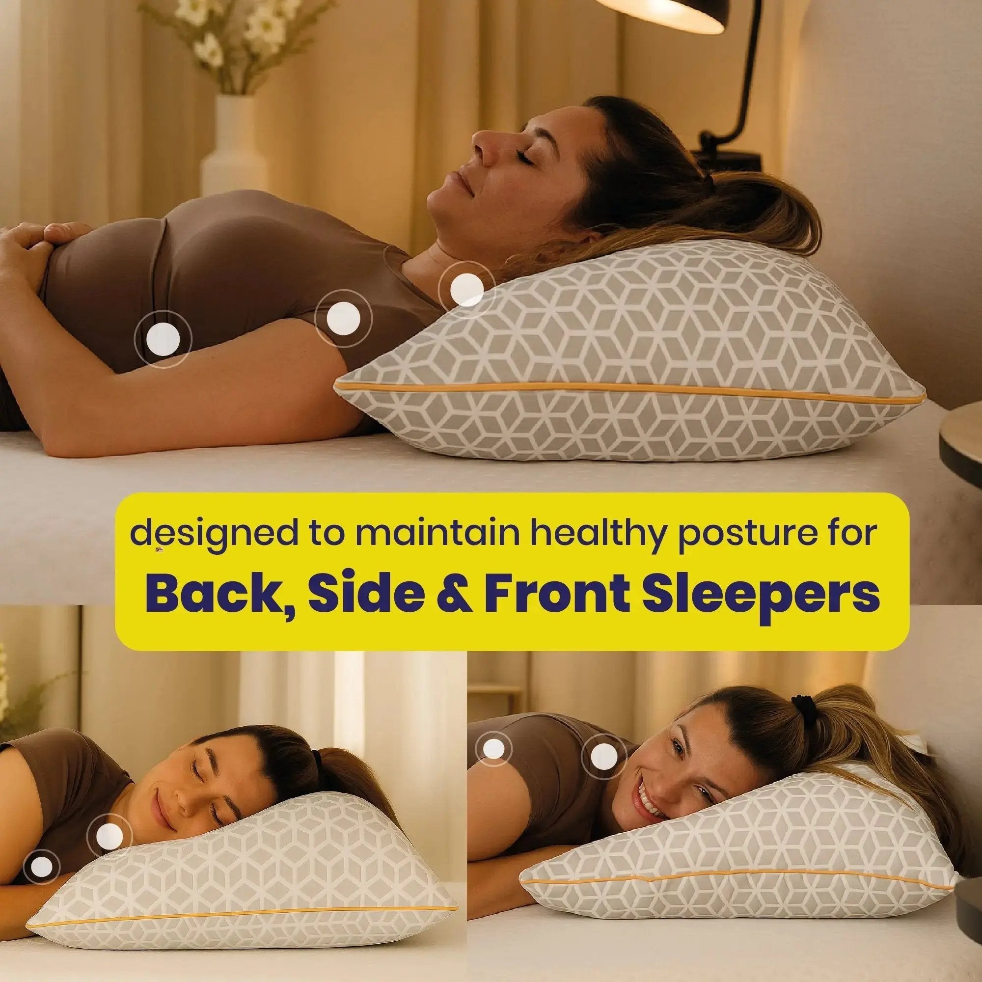 Brightr Best Memory Foam Pillow For Neck Pains