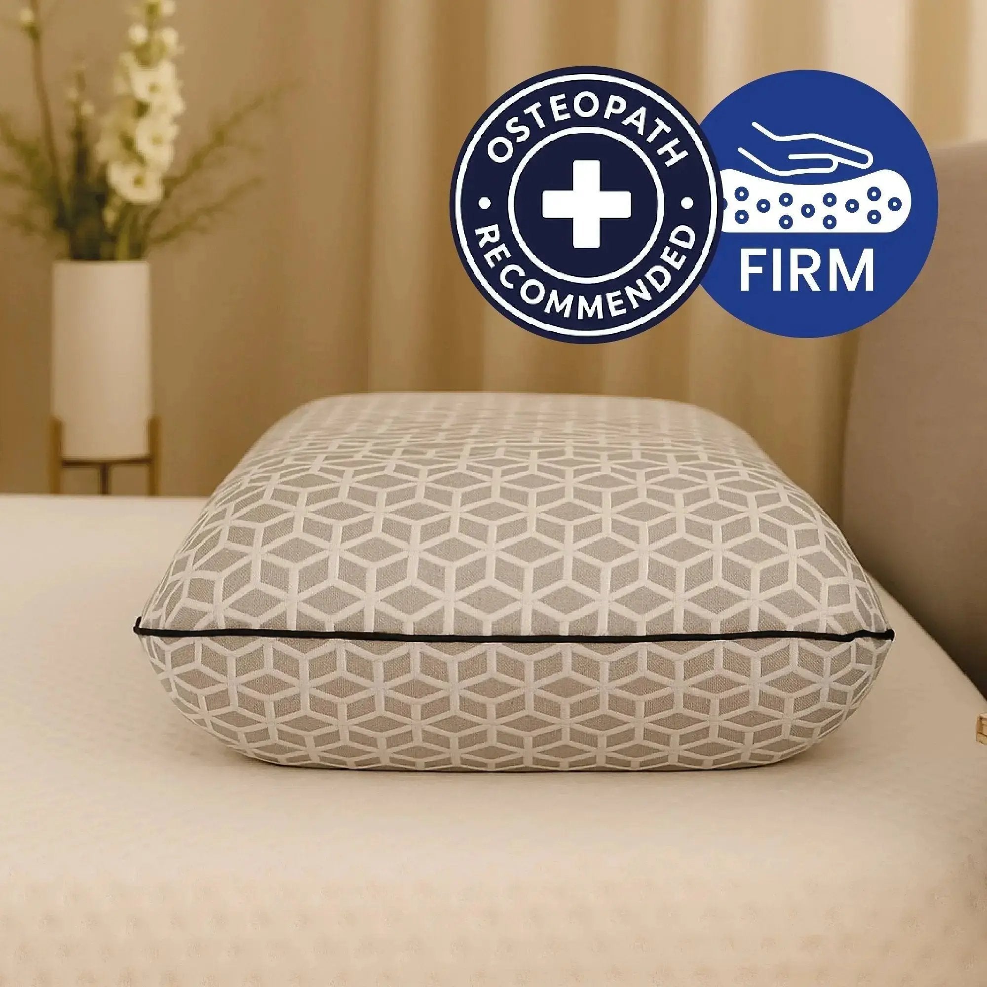 Brightr Eclipse Firm Hard Memory foam pillow for neck pains