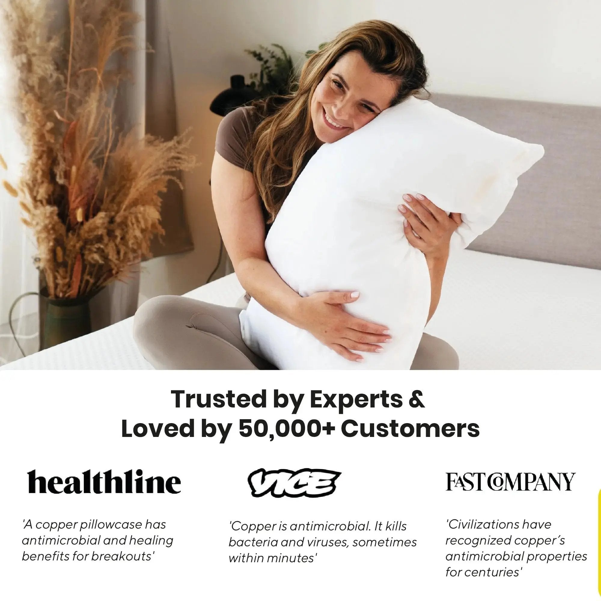 Brightr Eucalyptus Silk pillowcases with Copper Ions