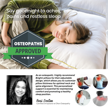 Load image into Gallery viewer, Brightr Nox Adjustable Down Alternative Pillow - Customizable Comfort