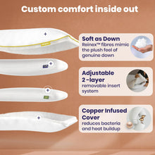 Load image into Gallery viewer, Brightr® Nox Vegan Down Alternative pillow Brightr®