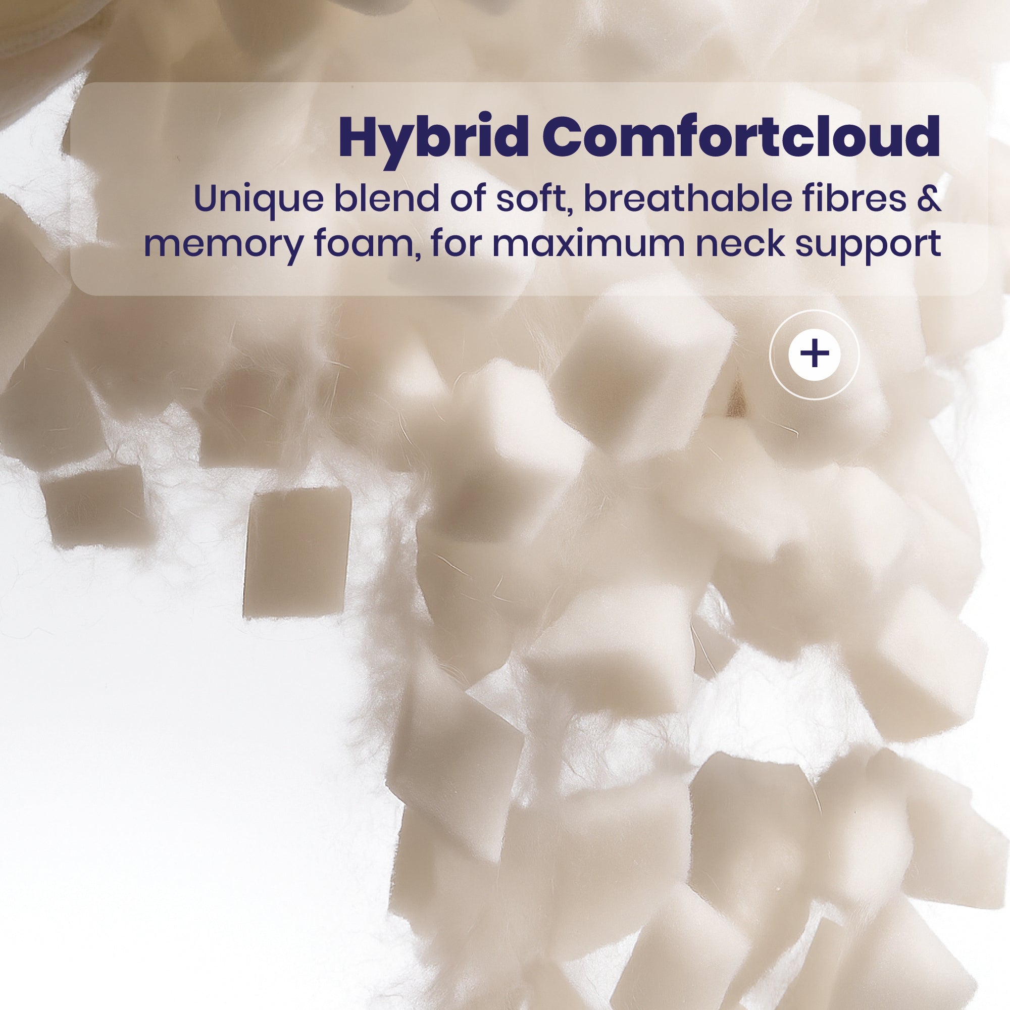 Brightr Stella Best Hybrid Memory Foam Pillow for Neck pains