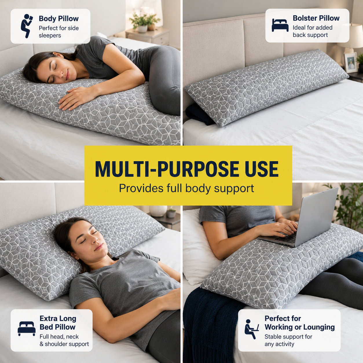 Brightr® Hug Body Pillow