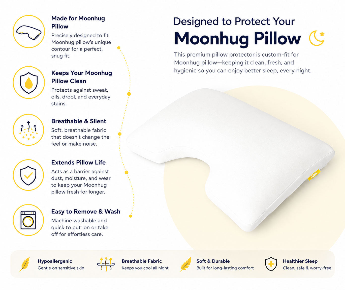 Brightr® MoonHug Pillow protector