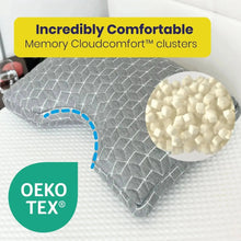 Load image into Gallery viewer, Brightr® MoonHug adjustable memory foam cut out pillow.
