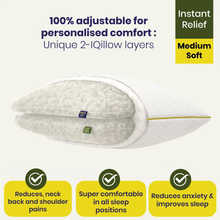 Load image into Gallery viewer, Adjustable Memory Foam Hybrid Pillow by Brightr® Stella - Adjustable Pillow Comfort