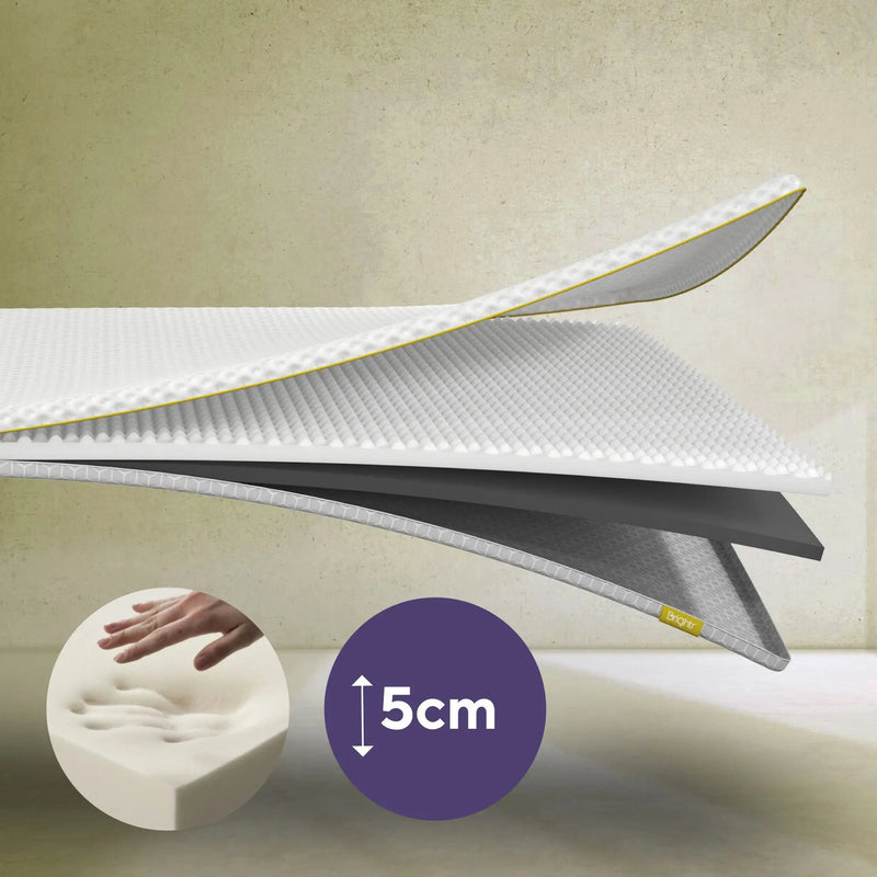 Brightr® Aurora 2 in 1 Memory Foam mattress topper Brightr® Sleep