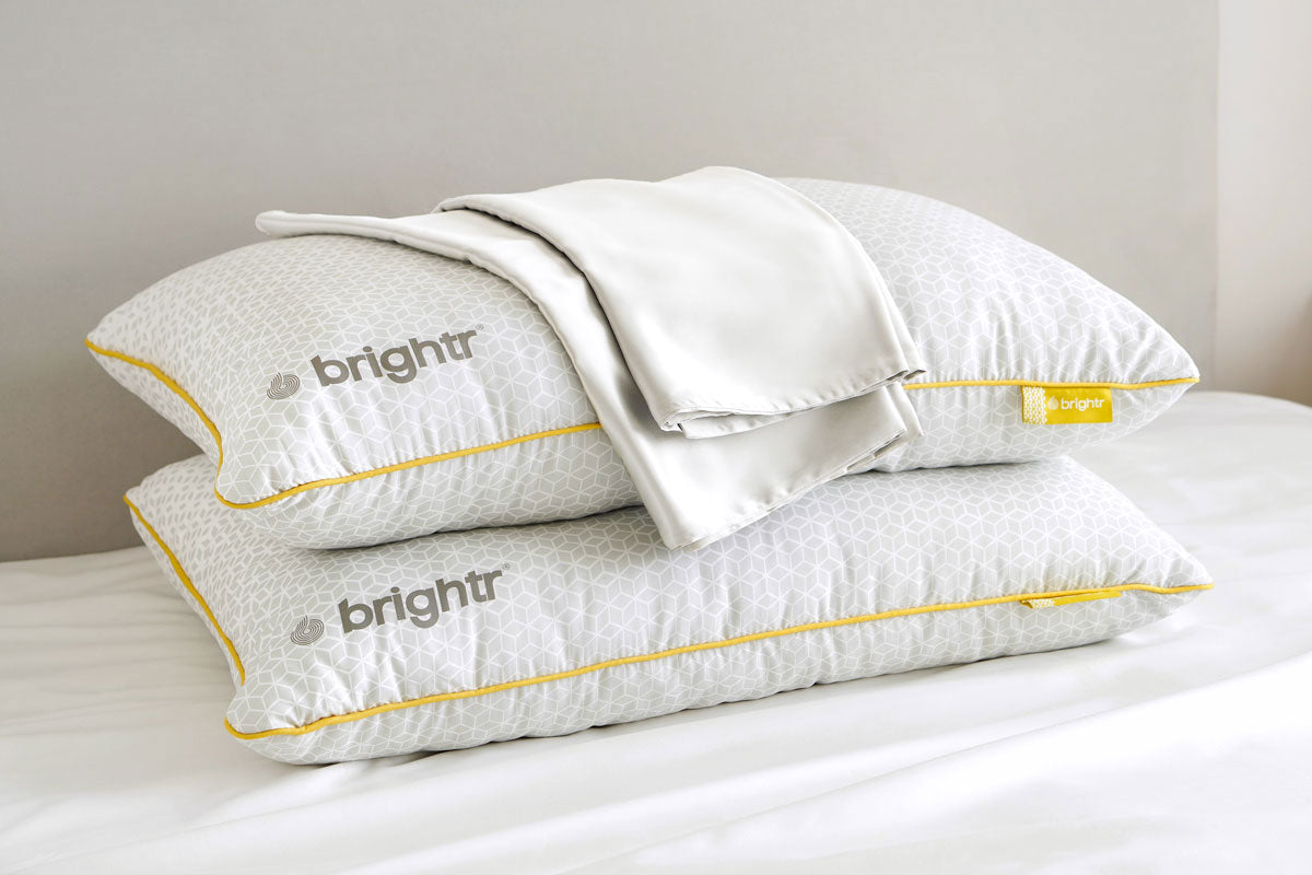 Brightr Stella pillow & Silk Pillowcase bundle