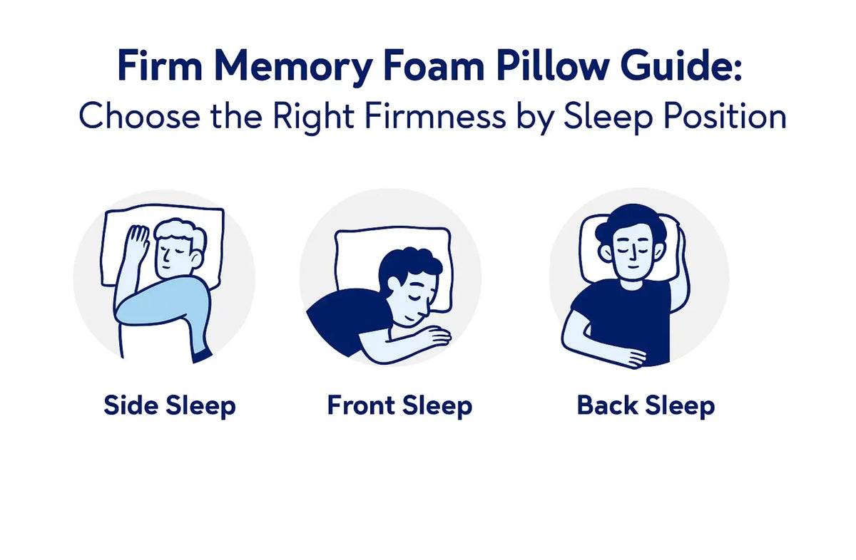Firm-Memory-Foam-Pillow-Guide-Choose-the-Right-Firmness-by-Sleep-Position Brightr® Sleep