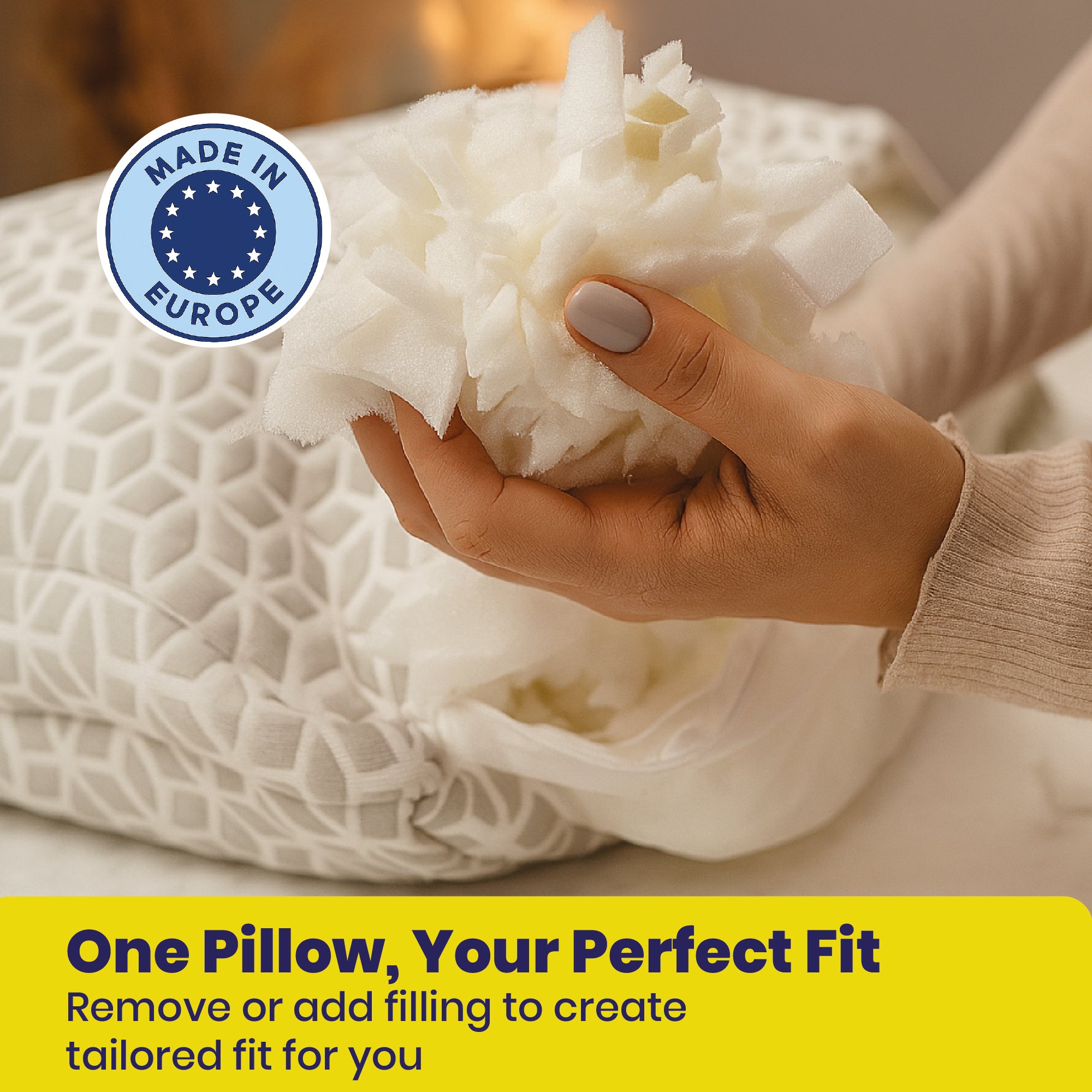 Brightr® MoonHug Adjustable Memory Foam pillow Brightr®