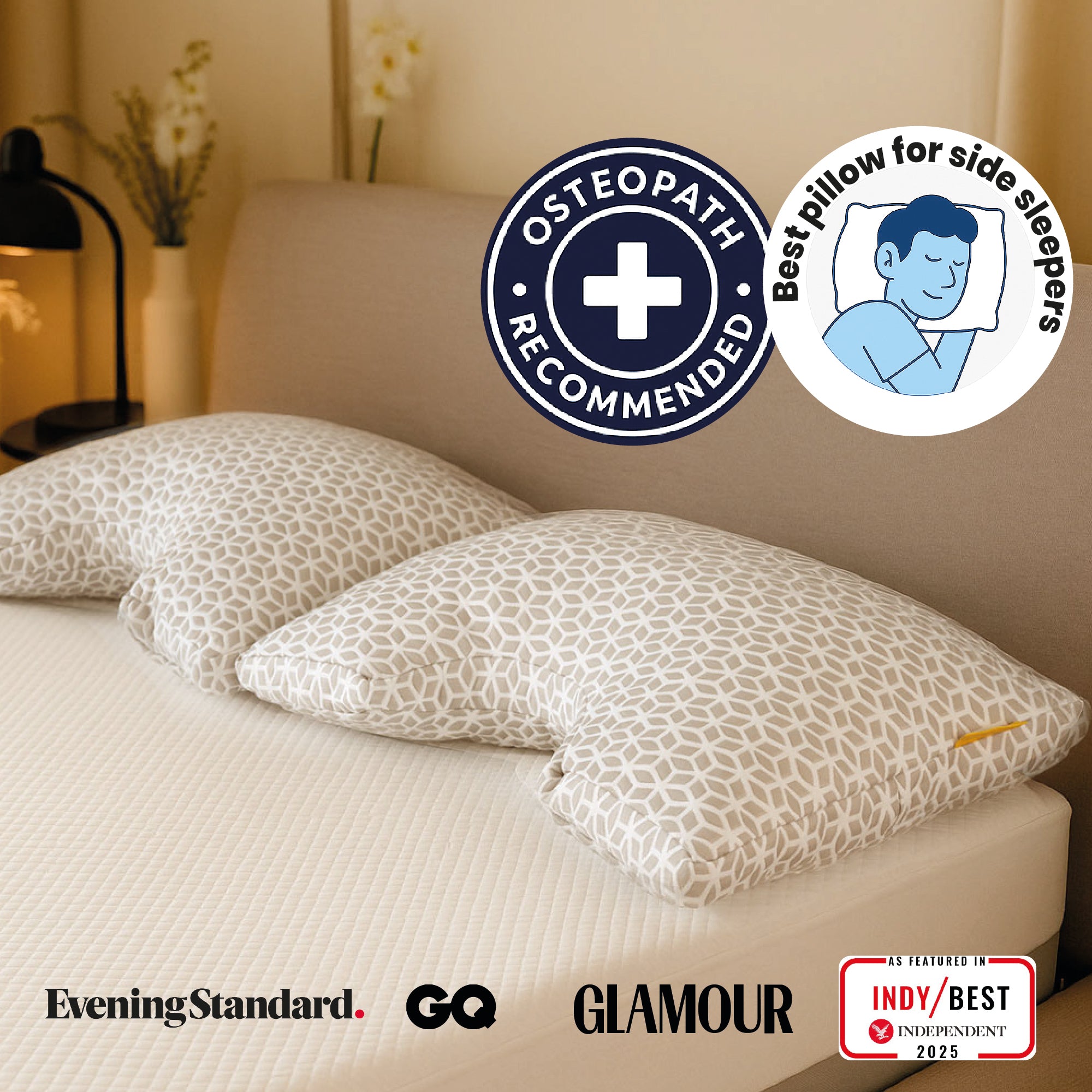 Brightr® MoonHug Adjustable Memory Foam pillow Brightr®