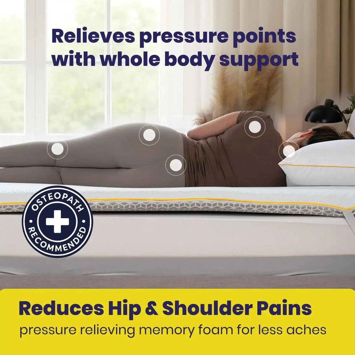 Brightr Aurora Best Memory Foam Mattress topper