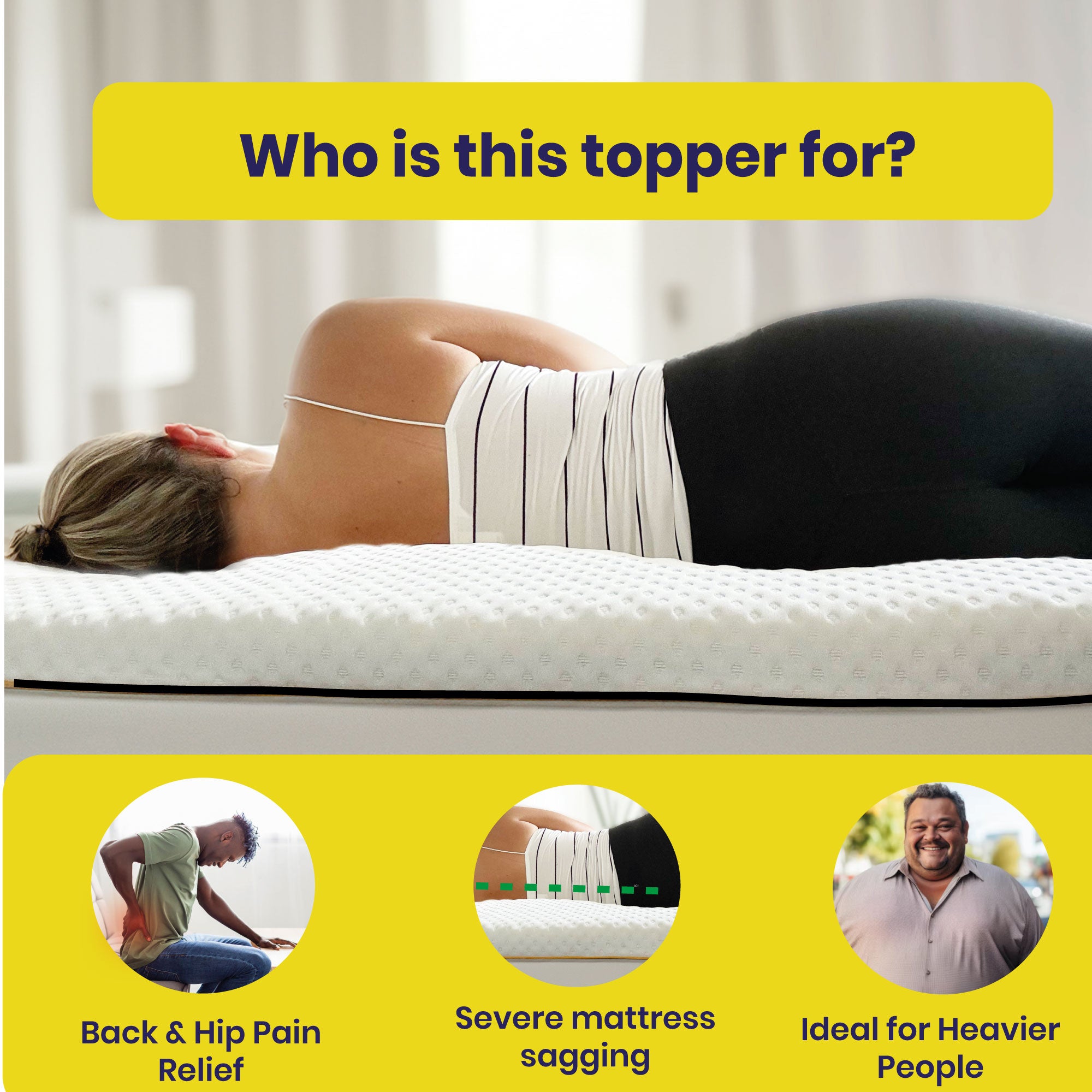 Brightr Deluxe Titan Firm Extra Firm Mattress topper