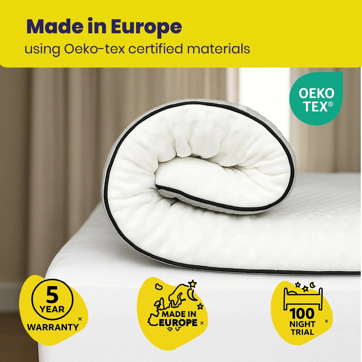 Brightr Titan Firm Extra Firm Mattress Topper 8cm