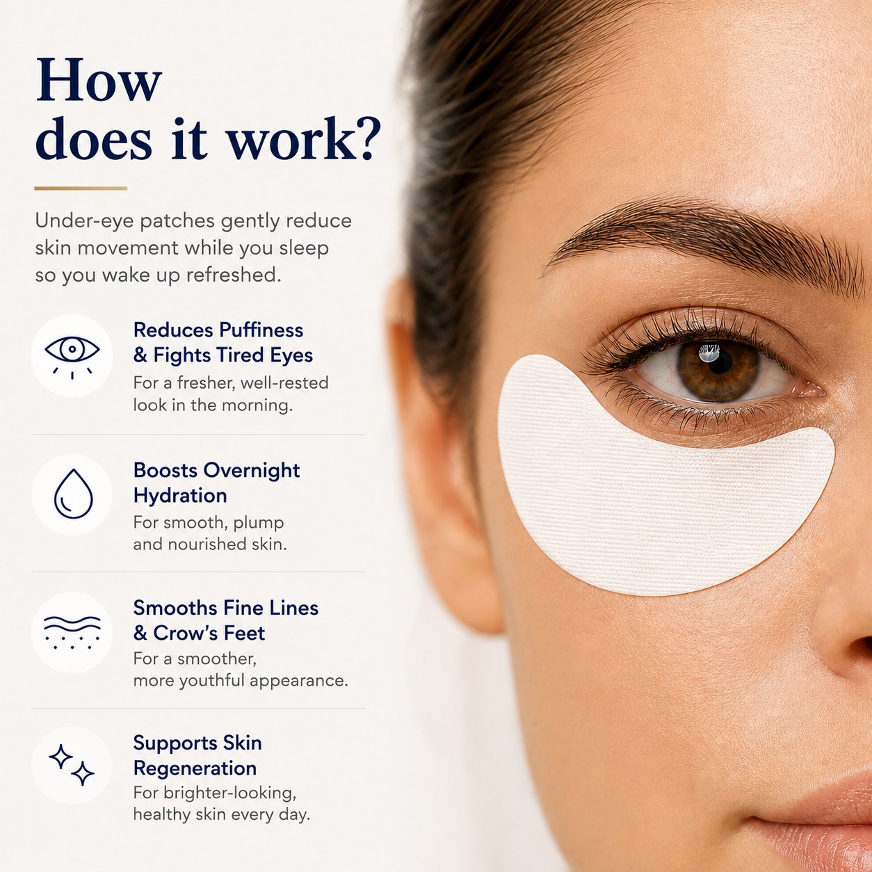Brightr® Eye wrinkle smoothing patches