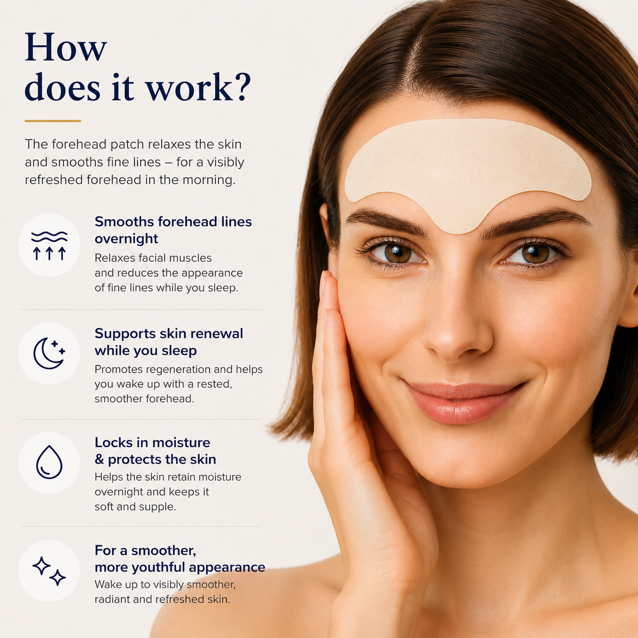 Brightr® Forehead wrinkle smoothing Face Tape (30 patches)