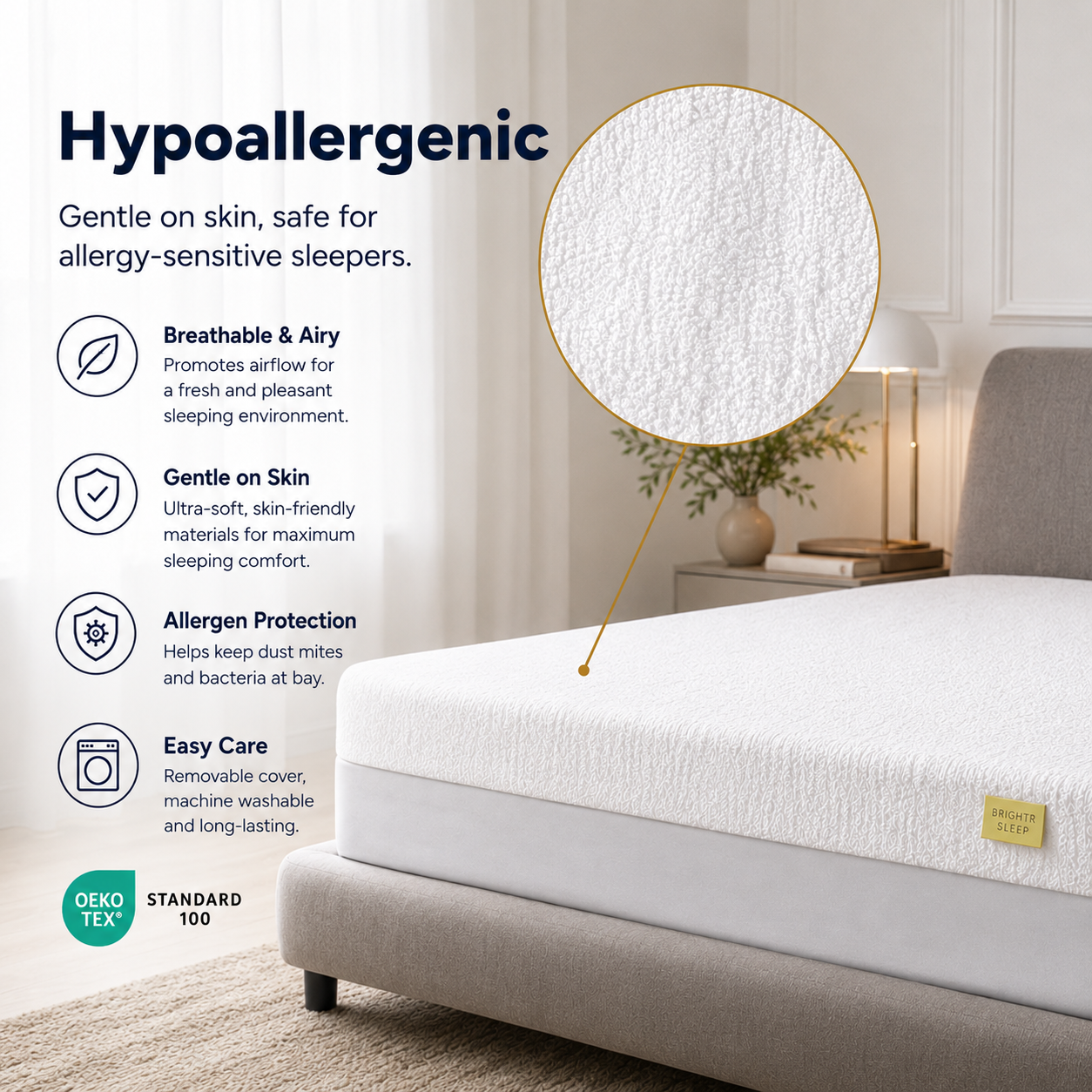 Brightr® SleepGuard Waterproof Mattress Protector