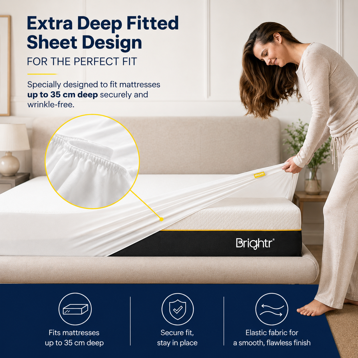 Brightr® SleepGuard Waterproof Mattress Protector