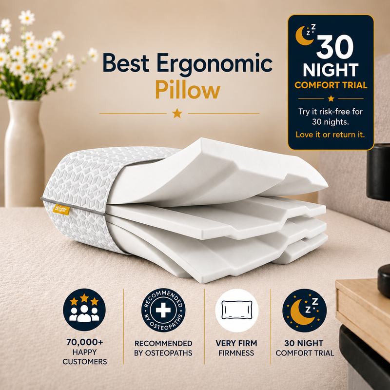 Brightr® Eclipse Adjustable Firm Memory foam pillow