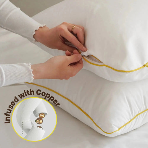 Brightr Copper Infused pillow protector