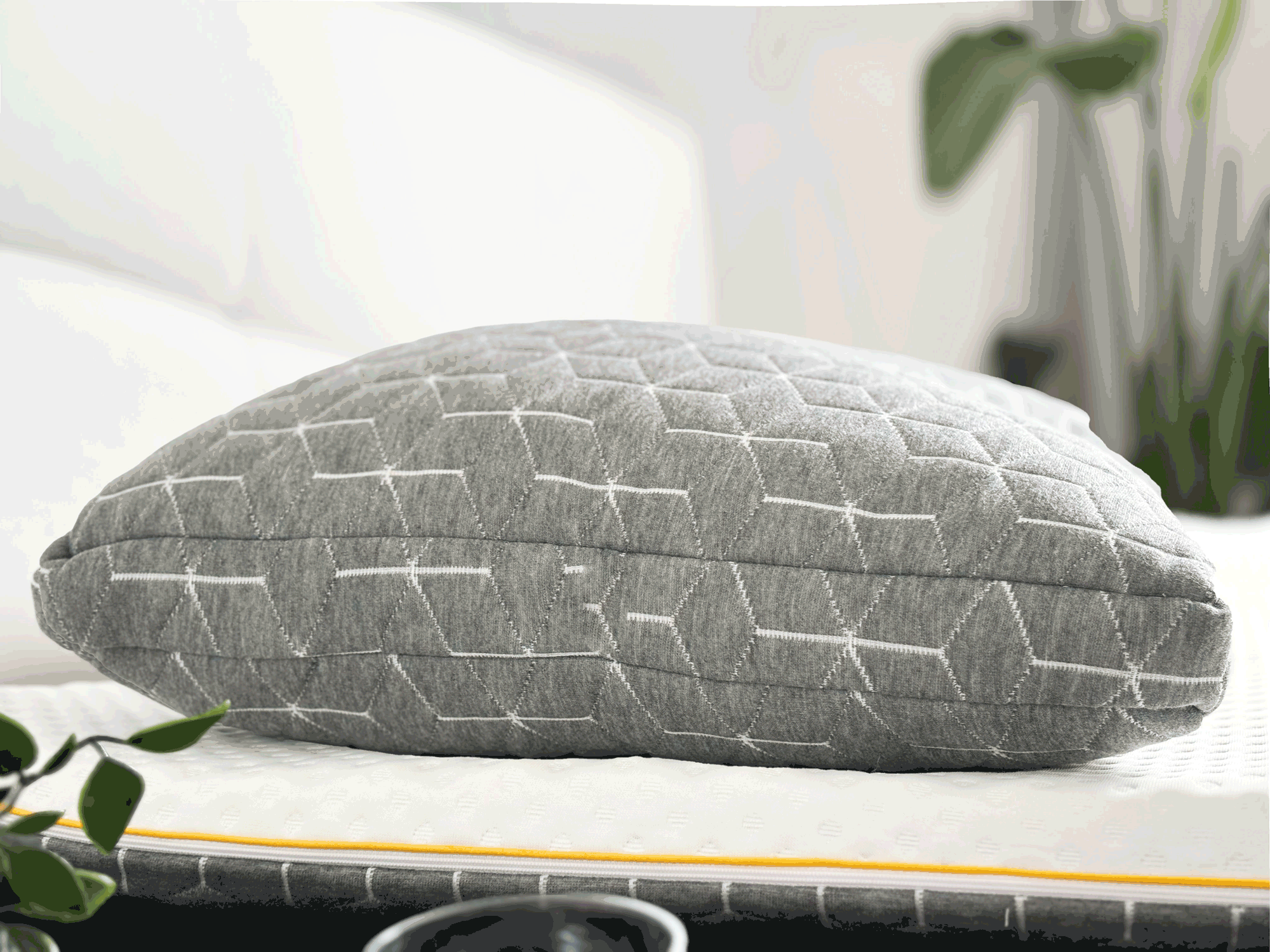 Brightr® MoonHug adjustable memory foam cut out pillow.