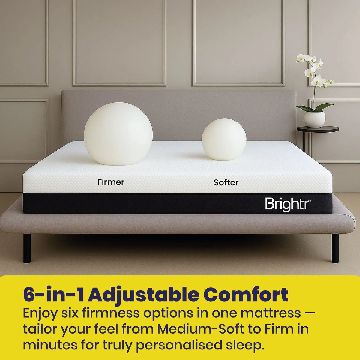 Brightr® SixSense  6 in 1 Best Memory Foam Mattress Brightr® Sleep