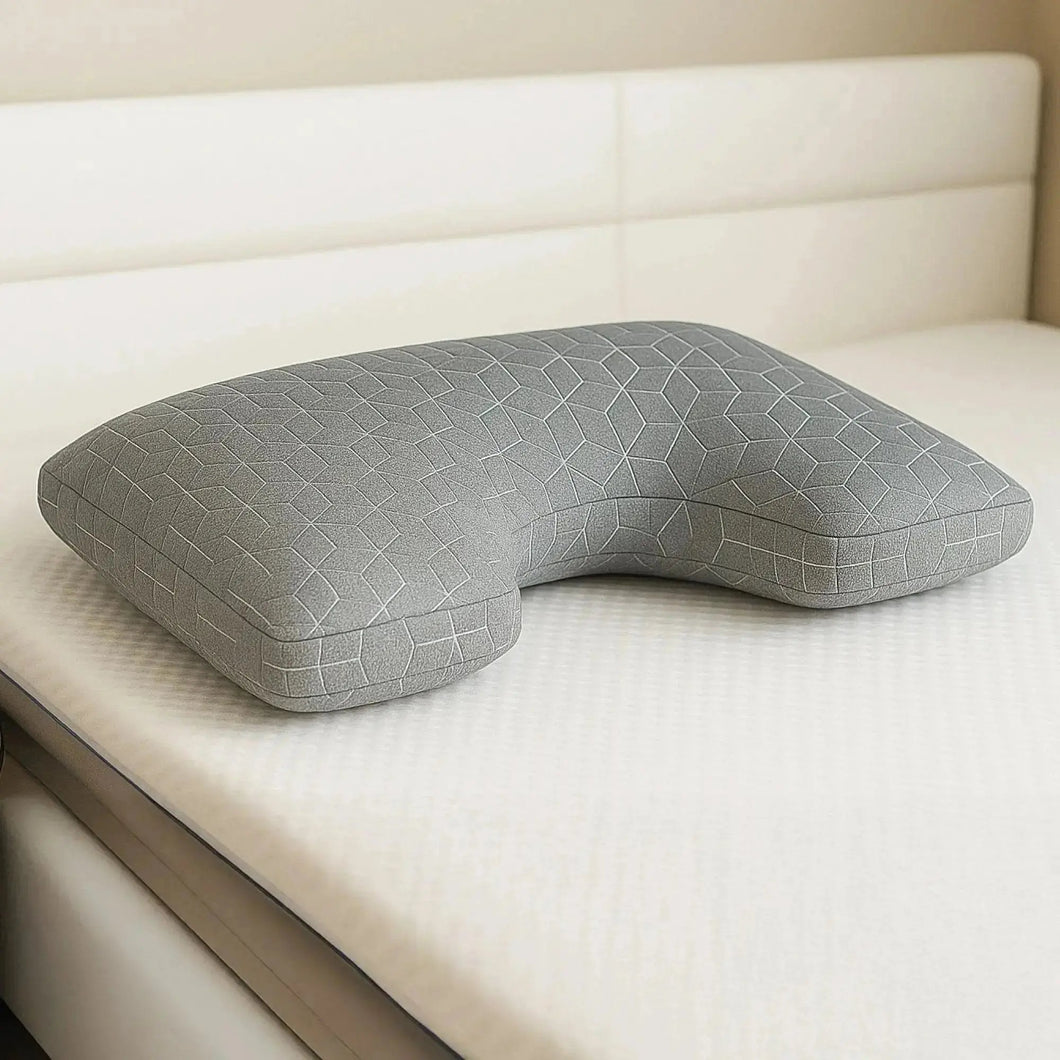 Brightr® MoonHug adjustable memory foam cut out pillow.