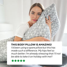 Load image into Gallery viewer, Brightr Hug Best Body Pillow - Full-Length Comfort for Sleep, Pregnancy, and Support
