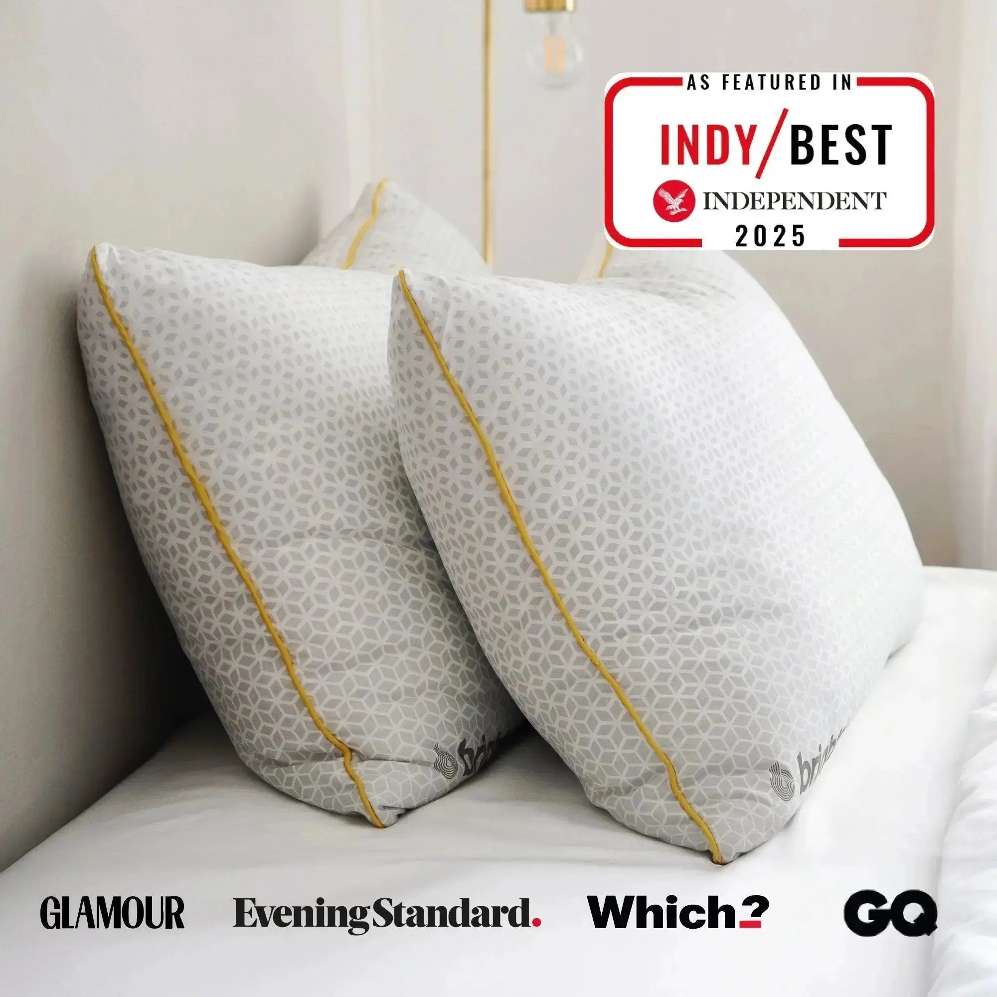 Buy Stella Adjustable Height Hybrid Memory Foam Pillow Double Pack