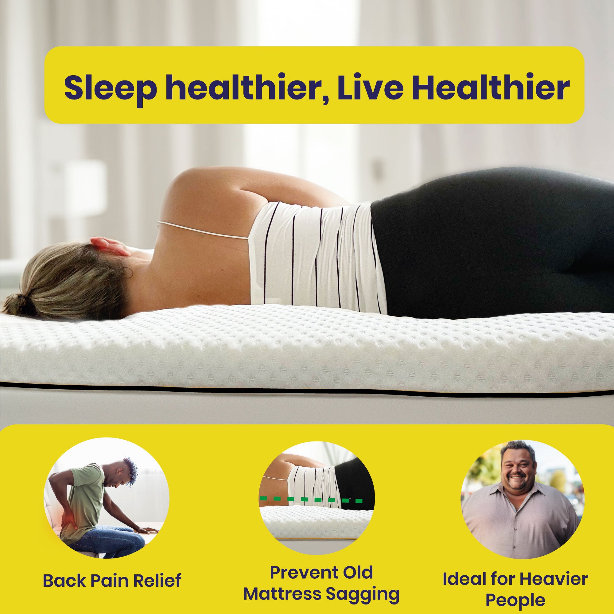Brightr Titan Deluxe Firm Extra Firm Mattress topper
