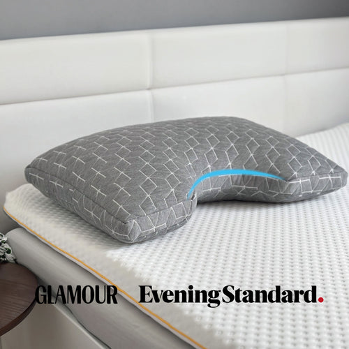 Brightr® MoonHug adjustable memory foam cut out pillow.