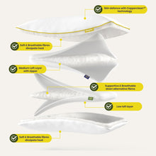 Load image into Gallery viewer, Brightr® Sleep Nox Adjustable pillow double pack
