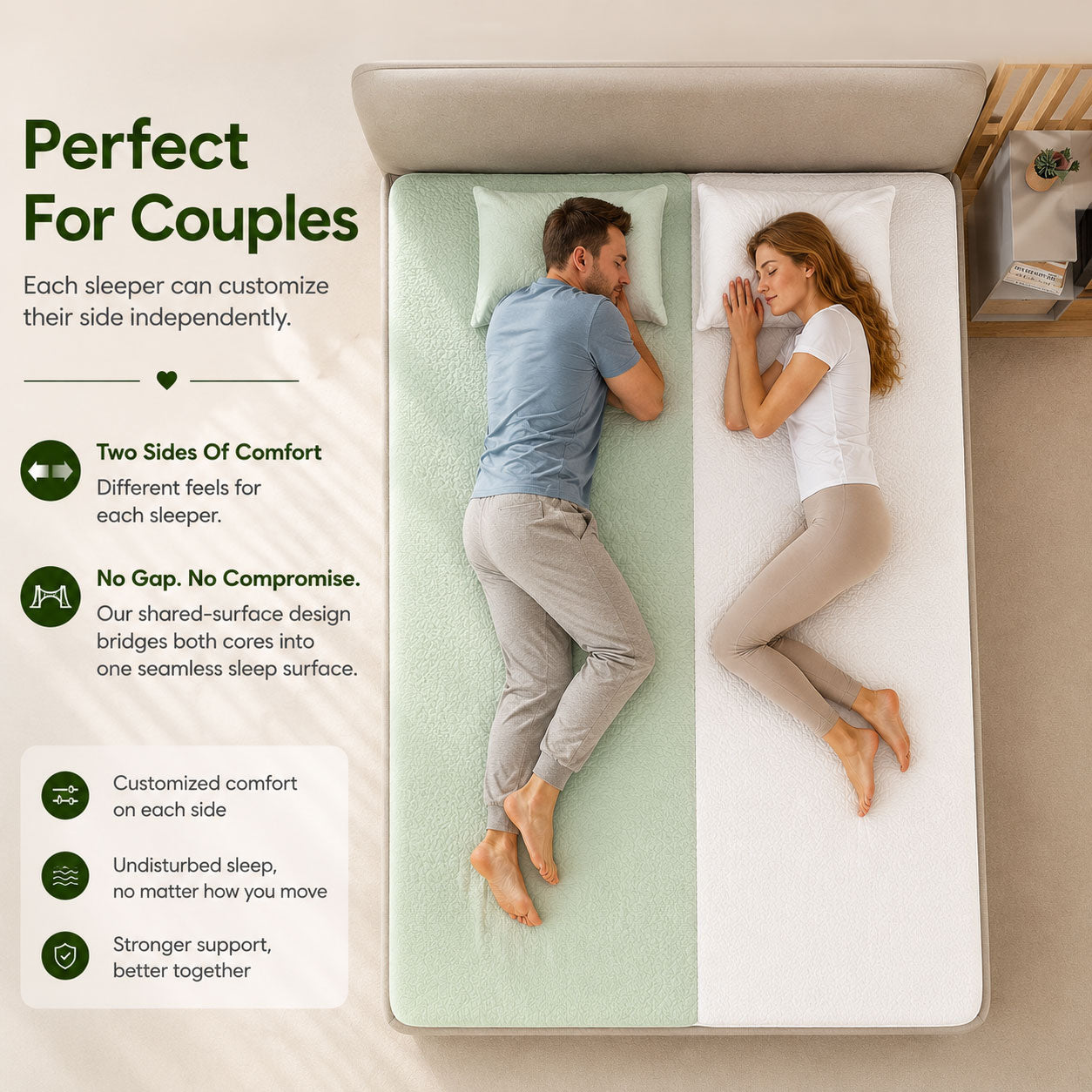 Best Memory Foam Mattress - Brightr® SixSense  6 in 1 mattress
