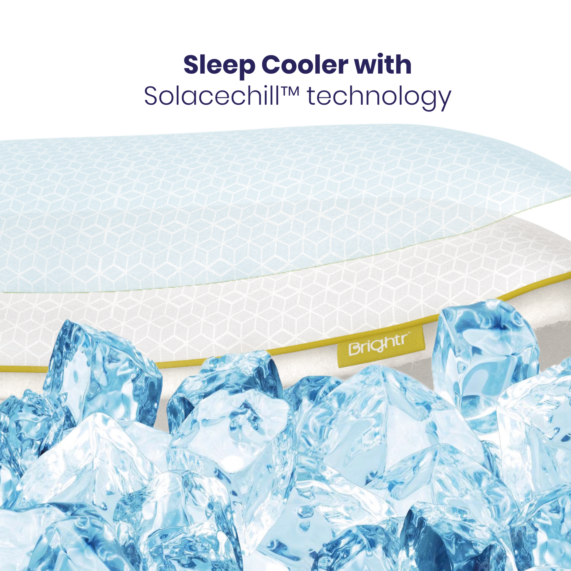 Adjustable Memory Foam Hybrid Pillow by Brightr® Stella - Customizable Comfort