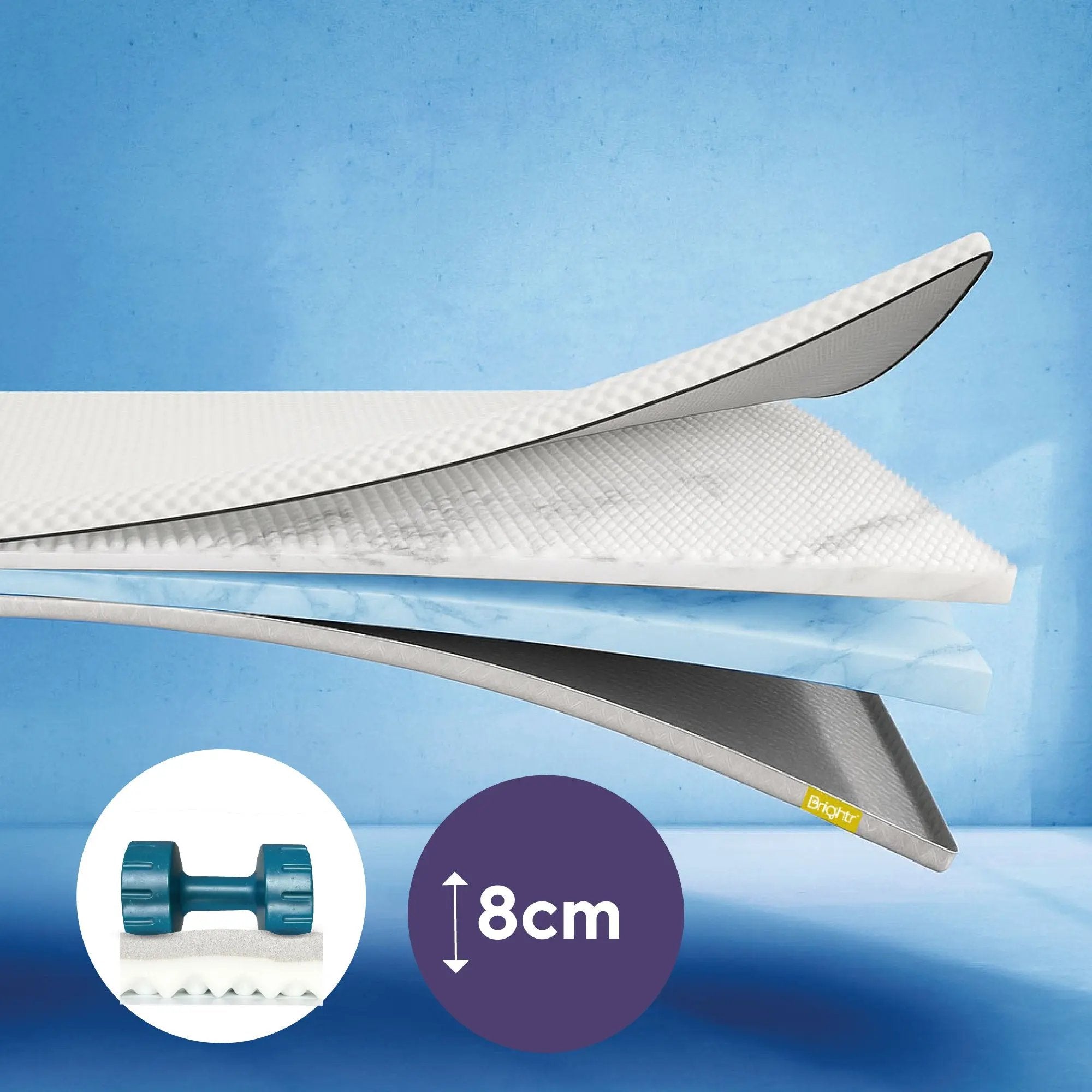 Brightr®  Titan Deluxe 2 in 1 Mattress Topper Brightr® Sleep