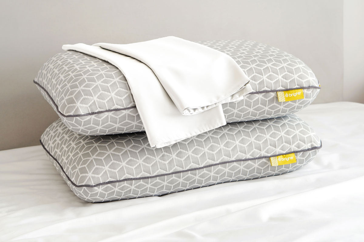 Brightr® Eclipse Pillow & Silk Pillowcase Bundle