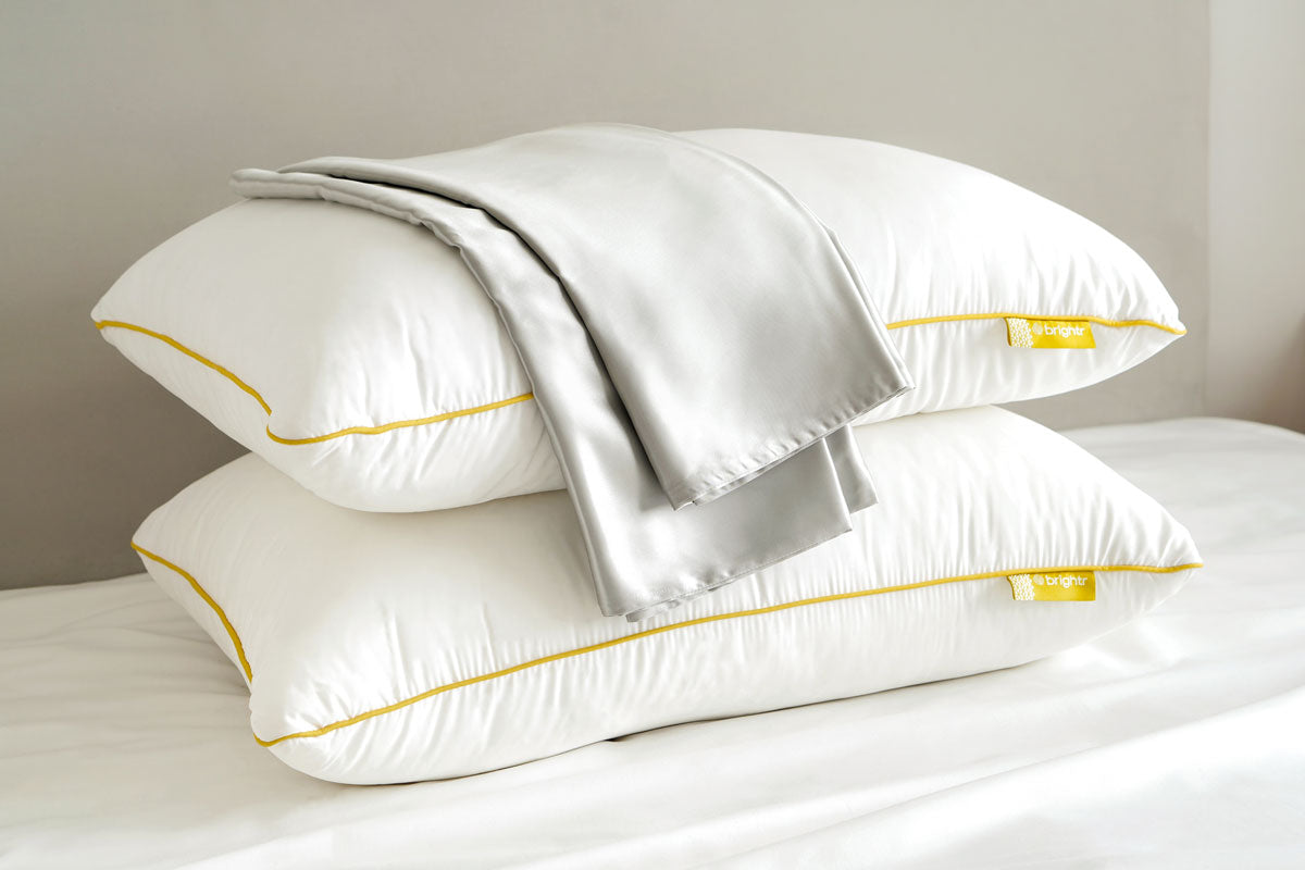 Brightr® Nox pillow & Silk Pillowcase bundle