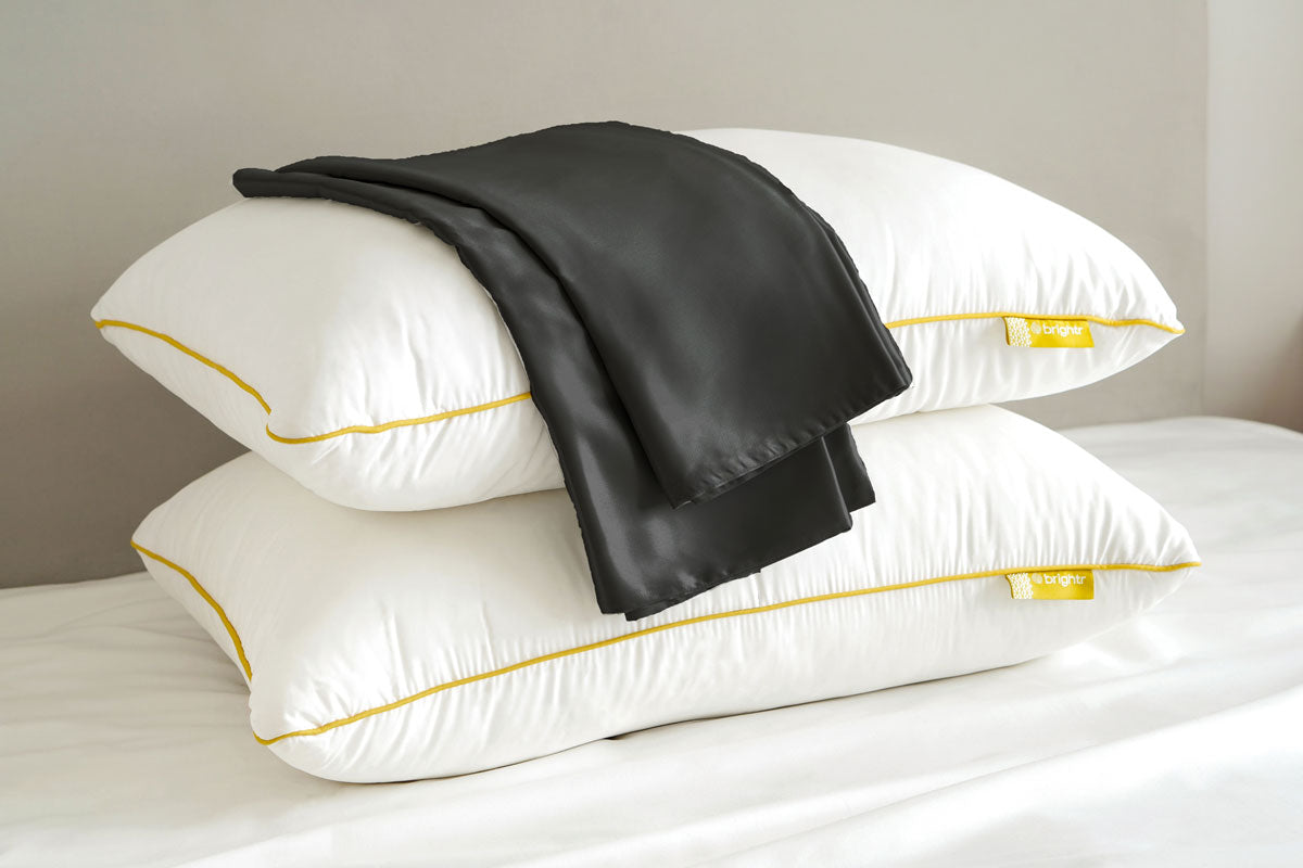 Brightr® Nox pillow & Silk Pillowcase bundle