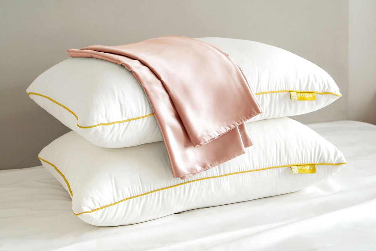 Brightr® Nox pillow & Silk Pillowcase bundle