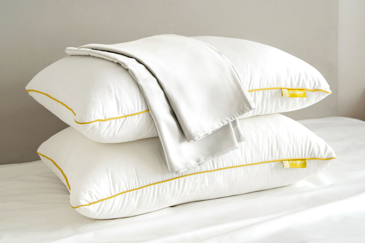 Brightr® Nox pillow & Silk Pillowcase bundle