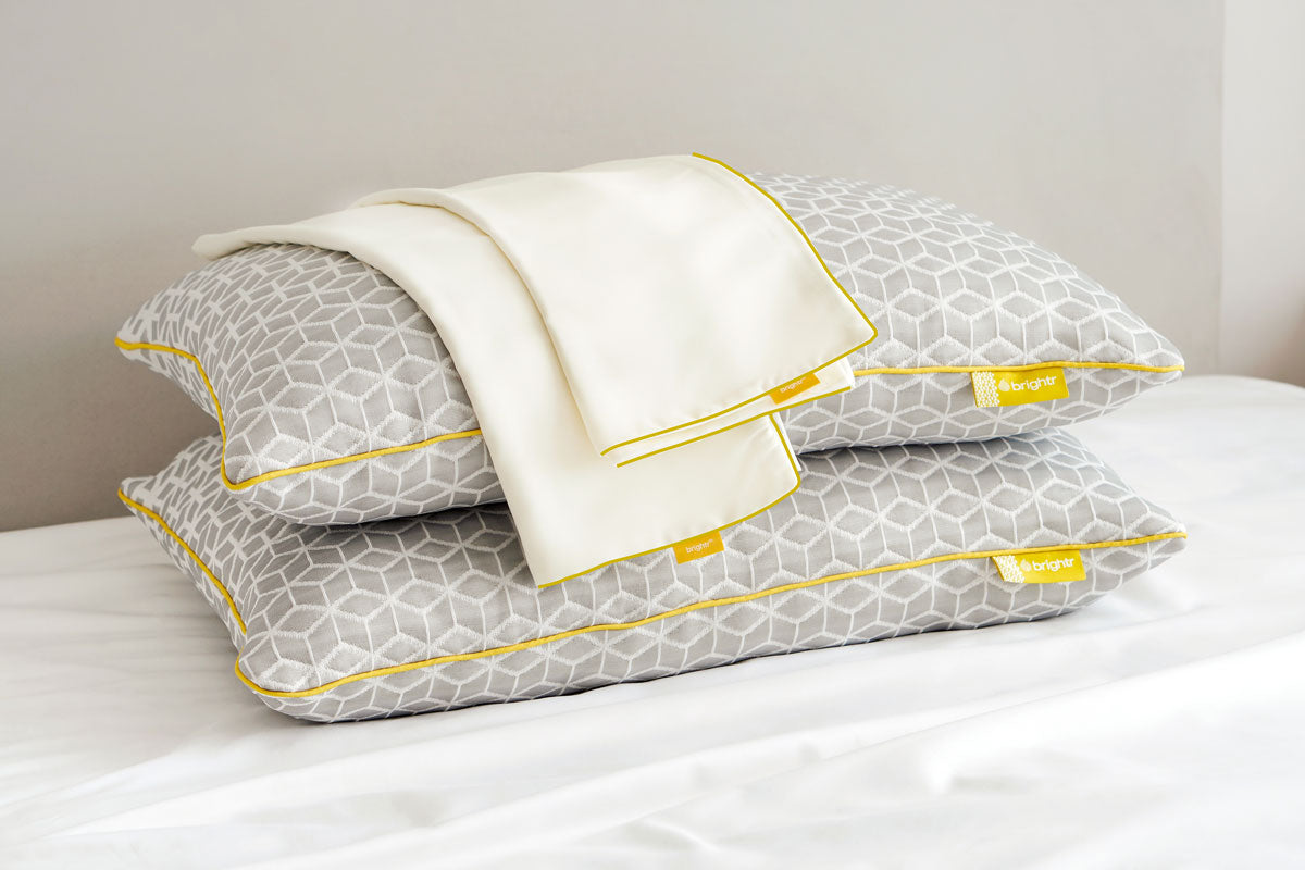 Brightr® Luna Pillow & Copper Pillow Protector Bundle