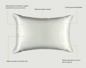 Brightr Sleep Silk 22 momme mulberry pillowcase